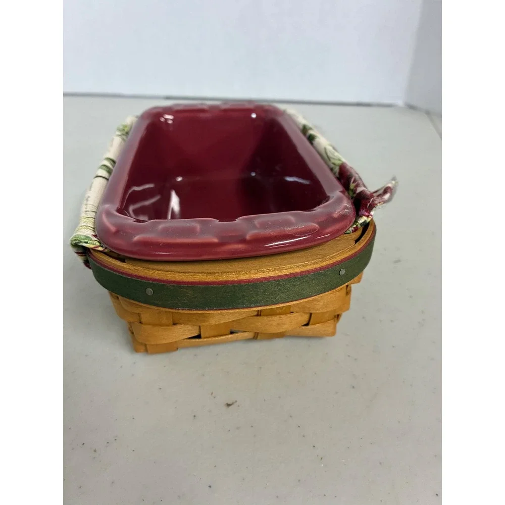 Longaberger‎ 2006 Christmas Collection Little Joy Basket Pottery Liner Protector